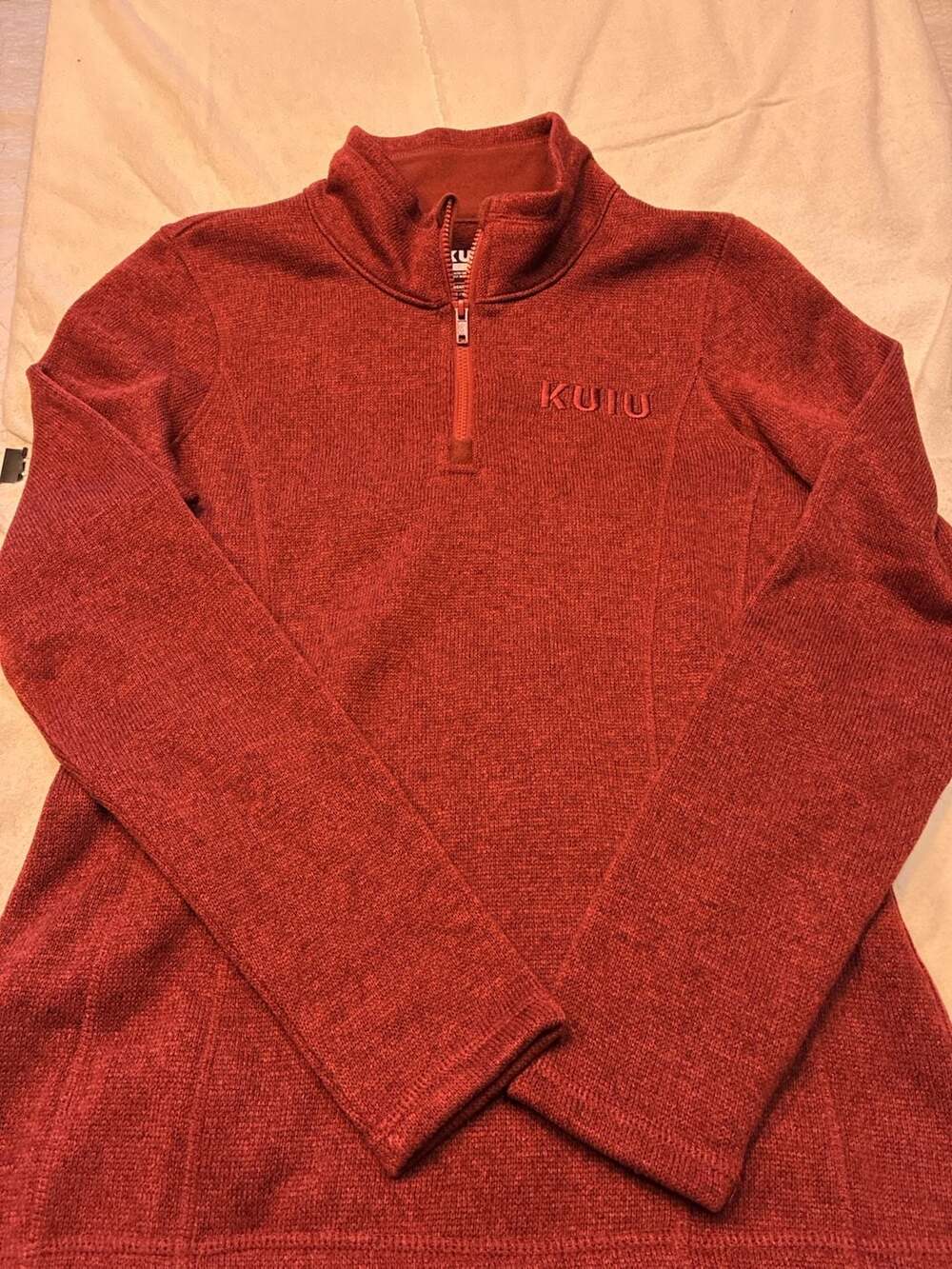 KUIU Base Camp High Loft Sweater Fleece 1/4 Zip Pullover Size S